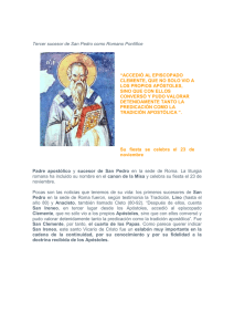 Tercer sucesor de San Pedro como Romano Pontífice Padre