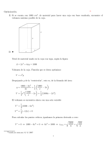 Si se cuenta con 1000 cm2. de material para hacer - Canek