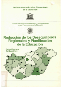 Reducción de los desequilibrios regionales y - unesdoc