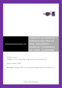 CU00696B concepto interface java herencia multiple ejemplo