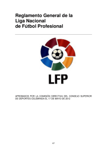 Reglamento General de la Liga Nacional de Fútbol Profesional
