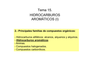 Tema 15 . HIDROCARBUROS Á AROMÁTICOS (I)