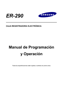 Manual Usuario SAM4S ER290