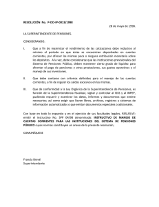 SPP 04-1998 De manejo de Cuentas Corrientes para las
