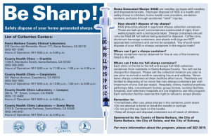 Be Sharp! - City of Lompoc