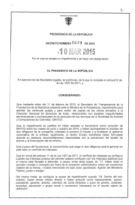 decreto 419 del 10 de marzo de 2015