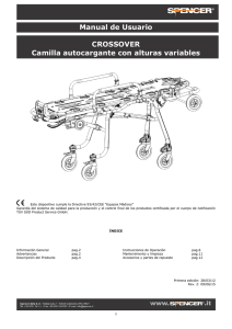 Manual de Usuario CROSSOVER Camilla autocargante con alturas