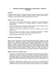 5. PROGRAMA DE MANEJO DE COMBUSTIBLES, ACEITES