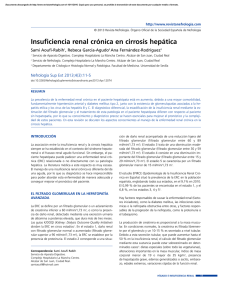 Insuficiencia renal crónica en cirrosis hepática