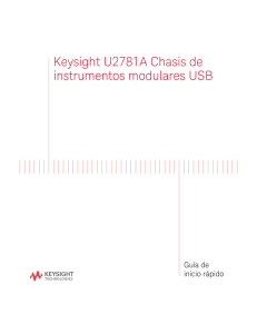Keysight U2781A Chasis de instrumentos modulares USB