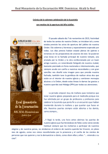 Real Monasterio de la Encarnación MM. Dominicas. Alcalá la Real