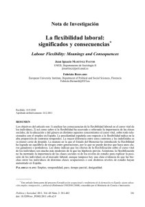 la flexibilidad laboral: significados y consecuencias*