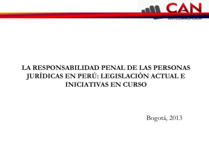 COMISIÓN DE ALTO NIVEL ANTICORRUPCIÓN PLAN DE TRABAJO