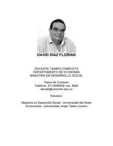 david diaz florian - Universidad del Norte