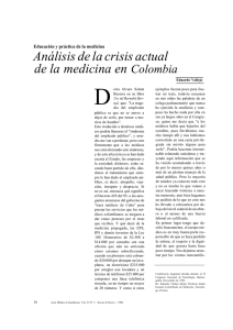 Análisis de la crisis actual de la medicina en Colombia