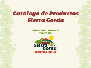 Catálogo de Productos Sierra Gorda