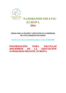 NSE 2016 Info Espanol - Namikoshi Shiatsu Europa