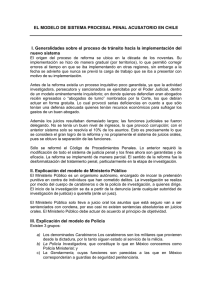 Modelo de Sistema Procesal Penal Acusatorio en Chile