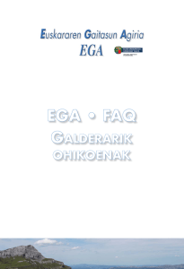 EGA FAQ - Hezkuntza, Hizkuntza Politika eta Kultura Saila