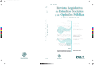 Revista Legislativa de Estudios Sociales y de Opinión Pública Vol. 8