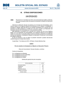 Plan de estudios - Universidad de Castilla
