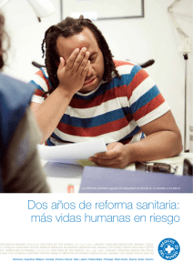 informe `Dos años de reforma sanitaria: más vidas humanas en riesgo`