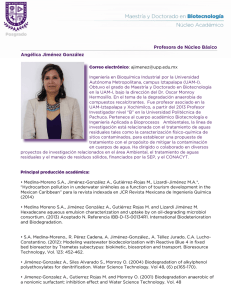 Dra. Jiménez González Angélica - Universidad Politécnica de