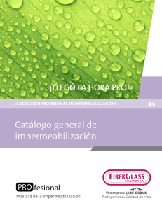 Catálogo general de impermeabilización
