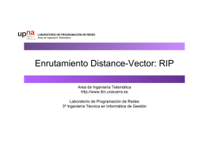 Enrutamiento Distance-Vector: RIP