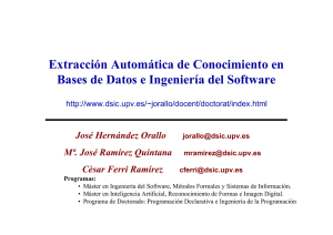 Extracción Automática de Conocimiento en Bases de Datos e