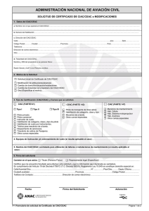 Formulario de solicitud de certificado de CIAC/CEAC y/o