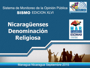 Denominación religiosa - Asamblea Nacional de Nicaragua