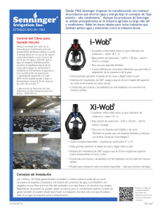 i-Wob® Xi-Wob® - Senninger Irrigation