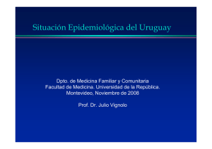 Situación Epidemiológica del Uruguay