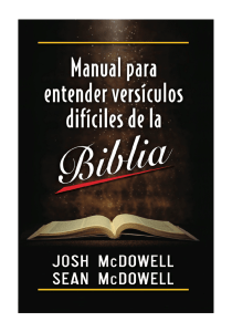 Manual para entender versículos difíciles de la Biblia
