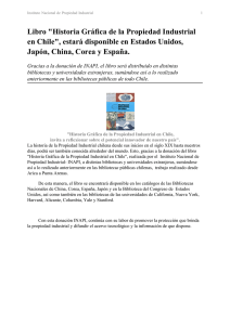 Libro "Historia Gráfica de la Propiedad Industrial en Chile", estará