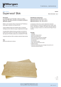 Superwool BLOKS Product Data Sheet