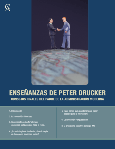 ENSEÑANZAS DE PETER DRUCKER