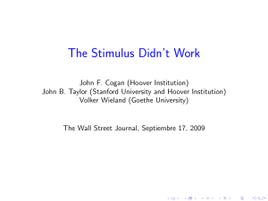 The Stimulus Didn`t Work