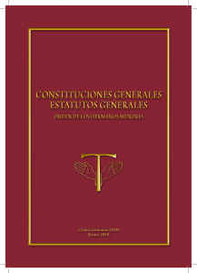 REGLA, CONSTITUTIONES GENERALES Y ESTATUTOS