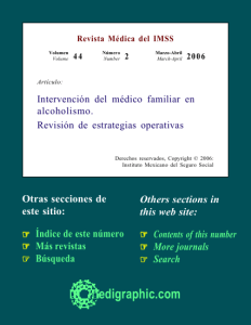 Intervención del médico familiar en alcoholismo.