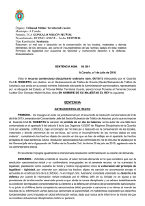 Órgano: Tribunal Militar Territorial Cuarto Municipio: A Coruña