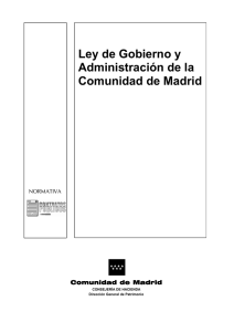 Ley de Gobierno y Administración de la Comunidad de Madrid