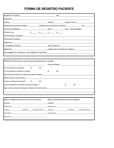 forma de registro paciente - Somerset Orthopedic Associates