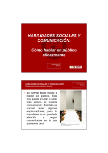 HABILIDADES SOCIALES Y COMUNICACIÓN