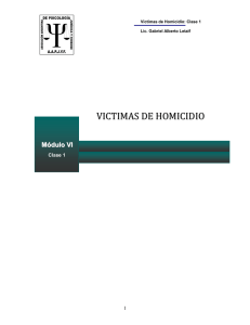 VICTIMAS DE HOMICIDIO