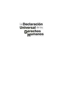 La Declaracion Universal de los Derechos Humanos