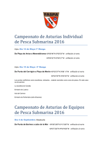 Campeonato de Asturias Individual de Pesca Submarina 2016