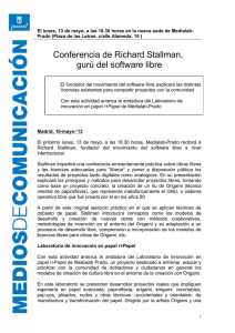 Conferencia de Richard Stallman, gurú del