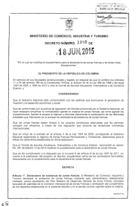 decreto 1300 del 18 de junio de 2015